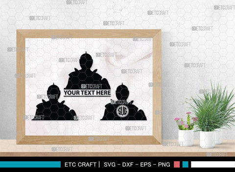 Medieval Knight Monogram, Medieval Knight Silhouette, Medieval Knight SVG, Medieval Svg, Knight Svg, SB00384 SVG ETC Craft 