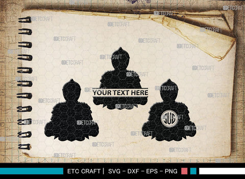 Medieval Knight Monogram, Medieval Knight Silhouette, Medieval Knight SVG, Medieval Svg, Knight Svg, SB00384 SVG ETC Craft 