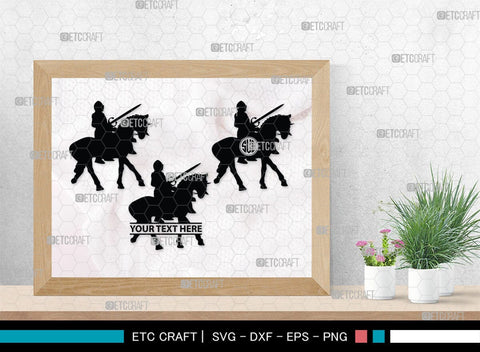 Medieval Knight Monogram, Medieval Knight Silhouette, Medieval Knight SVG, Medieval Svg, Knight Svg, SB00384 SVG ETC Craft 