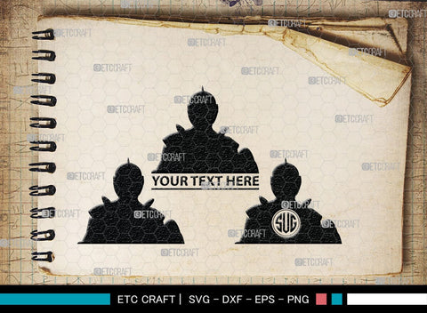 Medieval Knight Monogram, Medieval Knight Silhouette, Medieval Knight SVG, Medieval Svg, Knight Svg, SB00384 SVG ETC Craft 