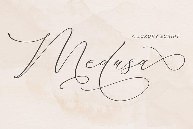 Medusa Luxury Script Font Storytype Studio 