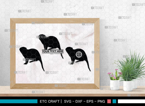 Meerkat Monogram, Meerkat Silhouette, Meerkat SVG, Surikats Svg, Animals Svg, Meerkats Family Svg, Safari Animals Svg, SB00293 SVG ETC Craft 