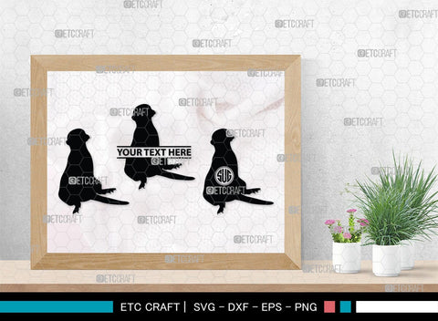 Meerkat Monogram, Meerkat Silhouette, Meerkat SVG, Surikats Svg, Animals Svg, Meerkats Family Svg, Safari Animals Svg, SB00293 SVG ETC Craft 