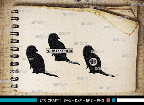 Meerkat Monogram, Meerkat Silhouette, Meerkat SVG, Surikats Svg, Animals Svg, Meerkats Family Svg, Safari Animals Svg, SB00293 SVG ETC Craft 