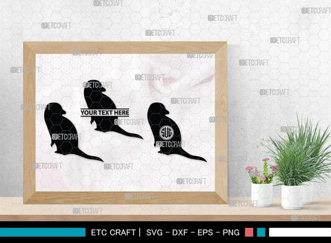 Meerkat Monogram, Meerkat Silhouette, Meerkat SVG, Surikats Svg, Animals Svg, Meerkats Family Svg, Safari Animals Svg, SB00293 SVG ETC Craft 