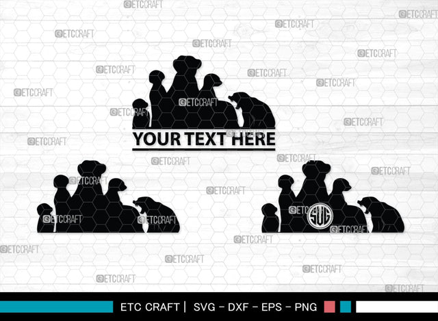 Meerkat Monogram, Meerkat Silhouette, Meerkat SVG, Surikats Svg, Animals Svg, Meerkats Family Svg, Safari Animals Svg, SB00293 SVG ETC Craft 