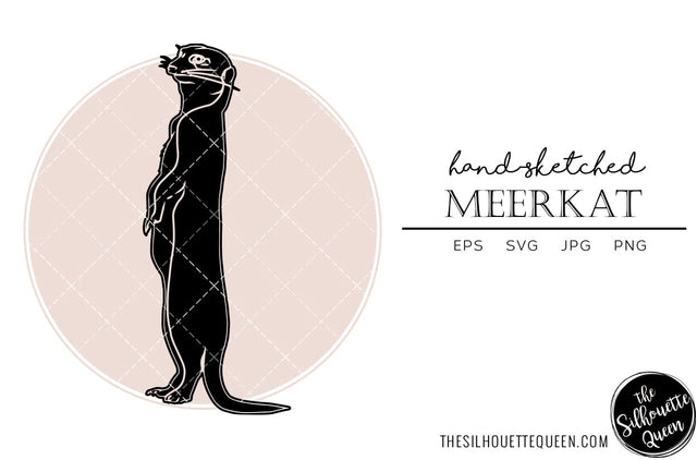 Meerkat Sketch Vector SVG Loveleen Kaur 