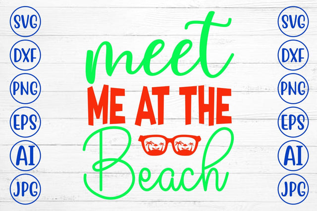 Meet Me At The Beach SVG Cut File SVG Syaman 