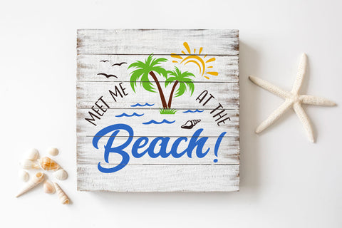 Meet Me At The Beach SVG SVG Hippo Creations 