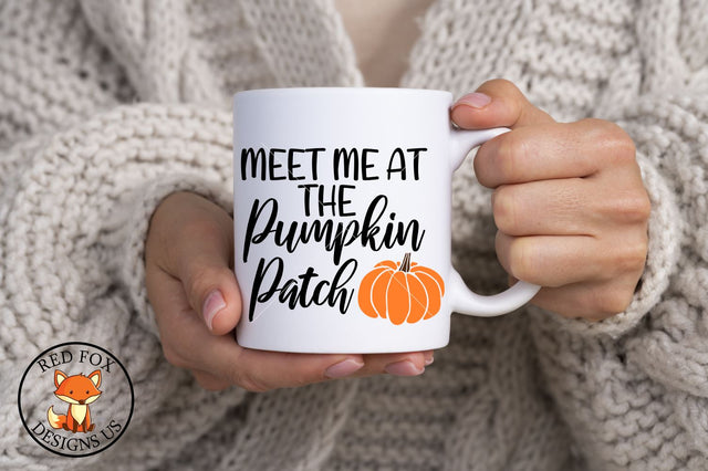 Meet Me At The Pumpkin Patch | Fall | SVG PNG DXF Files SVG RedFoxDesignsUS 