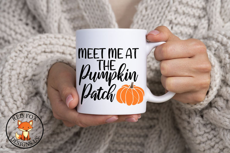 Meet Me At The Pumpkin Patch | Fall | SVG PNG DXF Files SVG RedFoxDesignsUS 