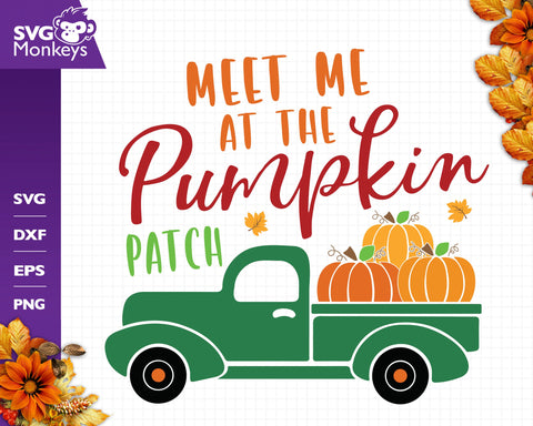 Meet Me At The Pumpkin Patch Svg, Fall Truck Svg, Pumpkin Patch Svg SVG SvgMonkeys 