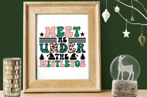 meet me under the mistletoe Sublimation SVGArt 