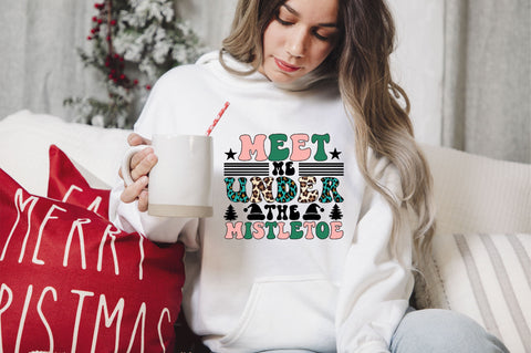 meet me under the mistletoe Sublimation SVGArt 