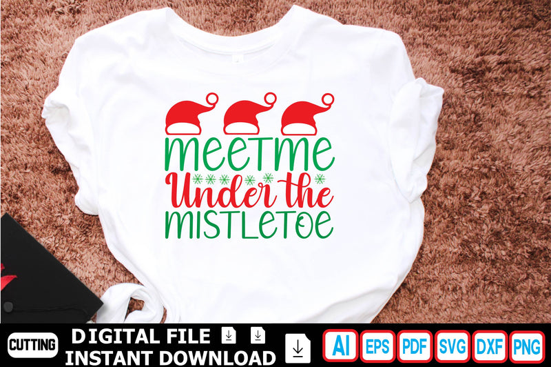 Meet Me Under the Mistletoe SVG Craftlabsvg24 
