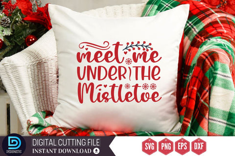 Meet me under the mistletoe SVG, Meet me under the mistletoe SVG DESIGNISTIC 