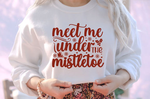 Meet me under the mistletoe SVG SVG DESIGNISTIC 