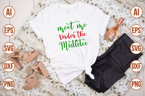 meet me Under the Mistletoe-svg SVG nirmal108roy 