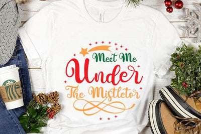Meet Me Under The Mistletor SVG Angelina750 