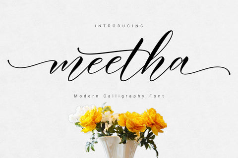 Meetha Script Font Fadeline Std. 