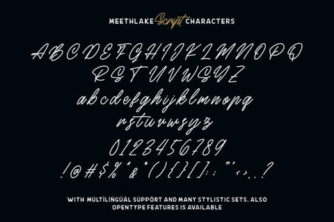 Meethlake Typeface Font Garisman Studio 