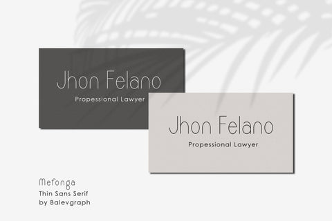 Mefonga - Minimalist Sans serif Font Balevgraph Studio 