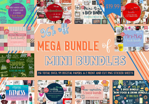 Mega Bundle of Mini Bundles Bundle So Fontsy Design Shop 