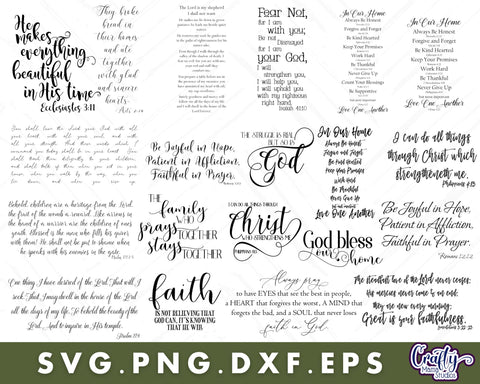 MEGA Christian Svg Bundle | Christian Sign| Farmhouse Svg SVG Crafty Mama Studios 