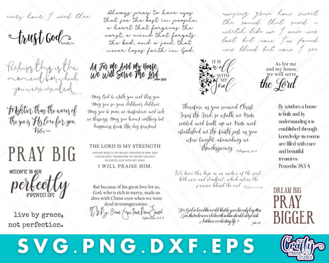 MEGA Christian Svg Bundle | Christian Sign| Farmhouse Svg SVG Crafty Mama Studios 