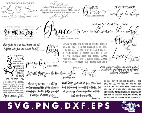 MEGA Christian Svg Bundle | Christian Sign| Farmhouse Svg SVG Crafty Mama Studios 