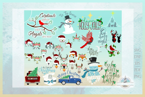 MEGA Christmas Bundle - 95 Holiday Designs SVG Bundle - Christmas SVG SVG Harbor Grace Designs 