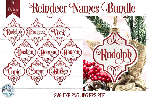 Mega Christmas Ornament SVG Bundle 2 SVG Wispy Willow Designs 
