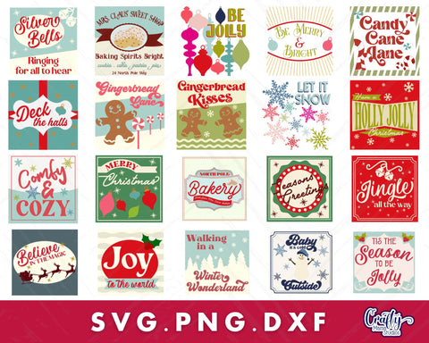 MEGA Christmas Svg Bundle #2 | Christmas Sign | Holiday Svg SVG Crafty Mama Studios 