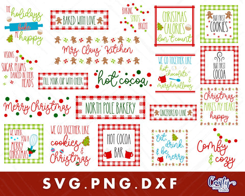 MEGA Christmas Svg Bundle #2 | Christmas Sign | Holiday Svg SVG Crafty Mama Studios 