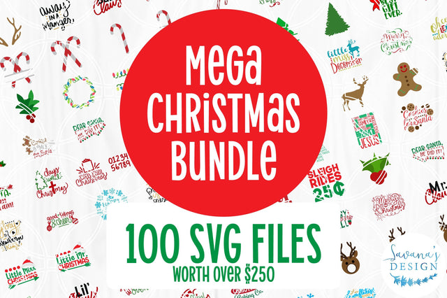 Mega Christmas SVG Bundle SVG SavanasDesign 