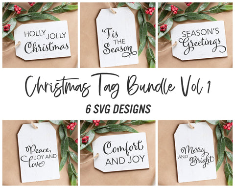 Mega Christmas Tags Bundle SVG | Christmas Cut File | Holiday Gift Labels | Winter Sticker Design | Xmas Presents Tag | Themed Gifts SVG Wood And Walt 