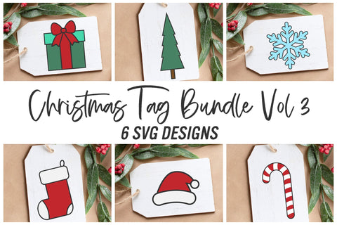 Mega Christmas Tags Bundle SVG | Christmas Cut File | Holiday Gift Labels | Winter Sticker Design | Xmas Presents Tag | Themed Gifts SVG Wood And Walt 