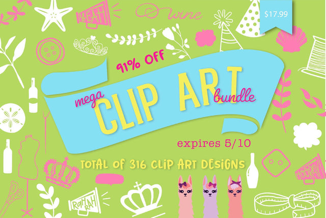 Mega Clip Art Bundle Bundle So Fontsy Design Shop 