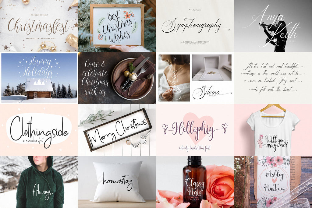 Mega Collections Font Bundle - So Fontsy