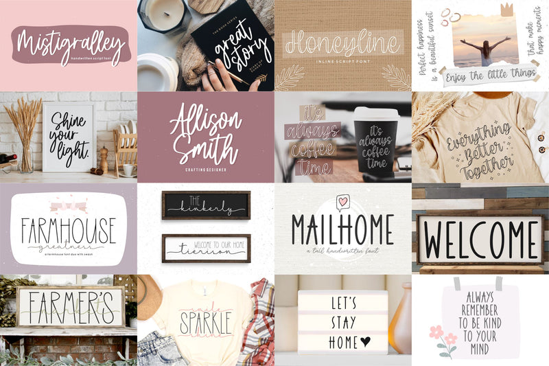 Mega Collections Font Bundle - So Fontsy