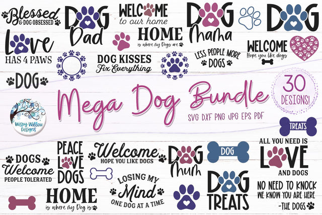 Mega Dog SVG Bundle SVG Wispy Willow Designs 