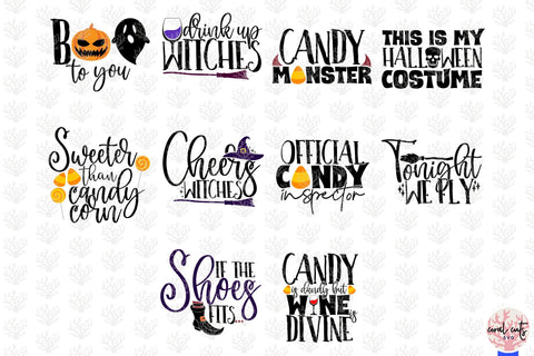 Mega Halloween SVG Bundle - 50 Designs Cut Files SVG CoralCutsSVG 