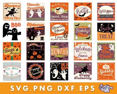 MEGA Halloween Svg Bundle | Halloween Sign Svg SVG Crafty Mama Studios 