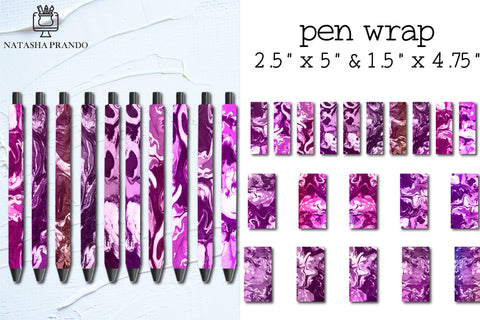 Mega Pen Wrap Bundle, Epoxy Pen Wraps sublimation Bundle Sublimation Natasha Prando 