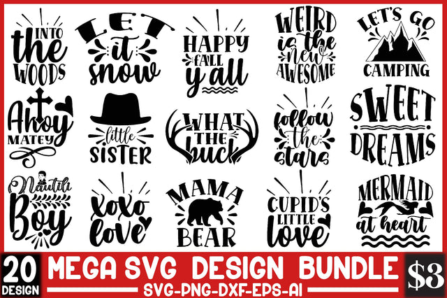Mega Svg Design Bundle SVG SVGista 