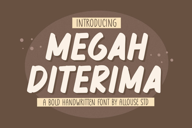 Megah Diterima Font Allouse.Studio 