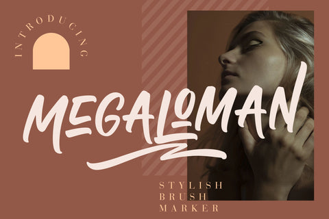 Megaloman Brush Marker Font Creatype Studio 