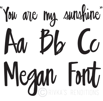 Megan Font Font Rivka’s Renditions 