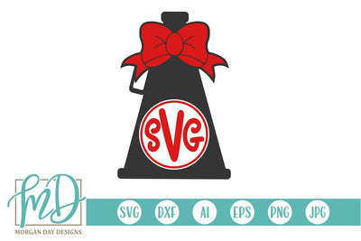Megaphone Monogram SVG Morgan Day Designs 
