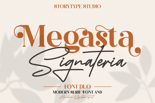Megasta Signateria Font Duo Typeface Font Storytype Studio 